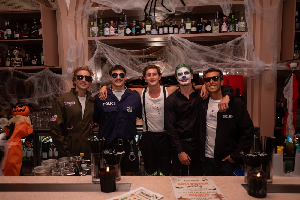 The Bounce bar team celebrating Halloween